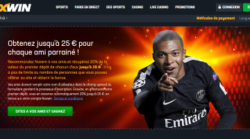 Noxwin Bonus pour chaque ami parrainé